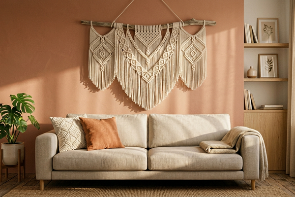 Macramé mural : guide complet pour choisir la pièce parfaite selon votre intérieur
