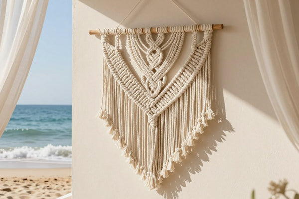 macramé mural ambiance bord de mer