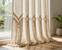 rideau macramé naturel teint comparatif