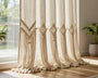 rideau macramé naturel teint comparatif