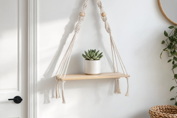 Étagère macramé : guide d'achat pour organiser et décorer en style bohème