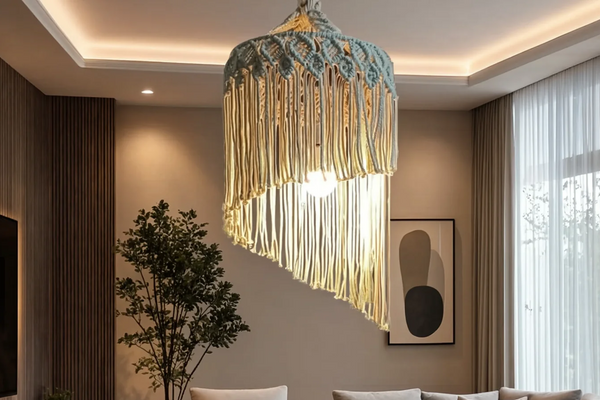 Abat-jour macramé : guide complet pour transformer l'ambiance lumineuse de votre salon