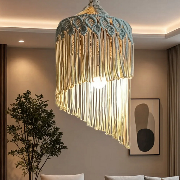 Abat-jour macramé : guide complet pour transformer l'ambiance lumineuse de votre salon