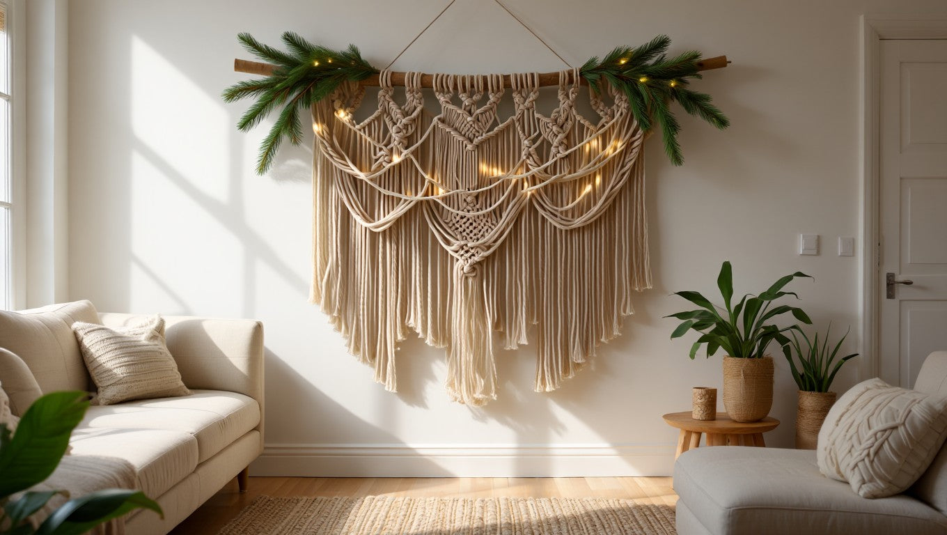 macramé mural Noël