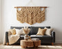 Macramé mural point focal salon bohème