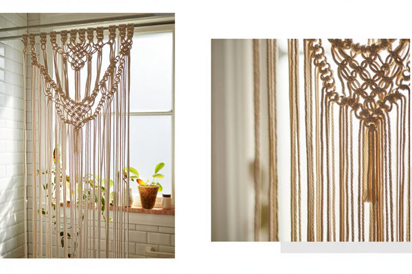 Rideau macramé salle de bain : est-ce possible et comment l'entretenir ?