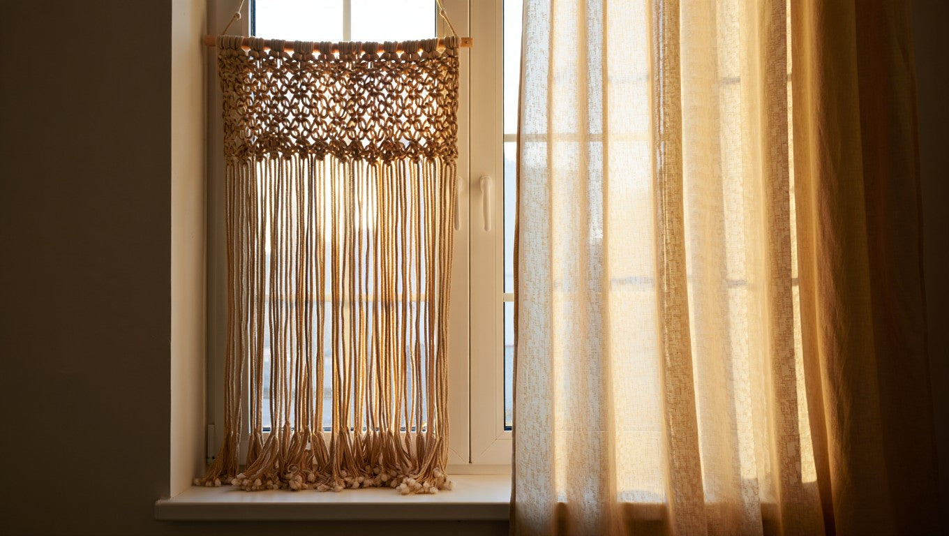 Rideau macramé ou voilage court : le comparatif