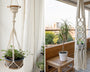 suspension macramé intérieur extérieur