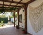 tenture macramé extérieur pergola