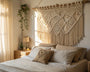 tête de lit bohème chic en macramé