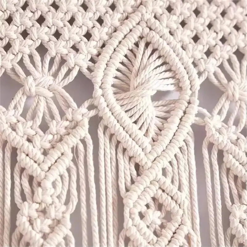 Rideau macramé