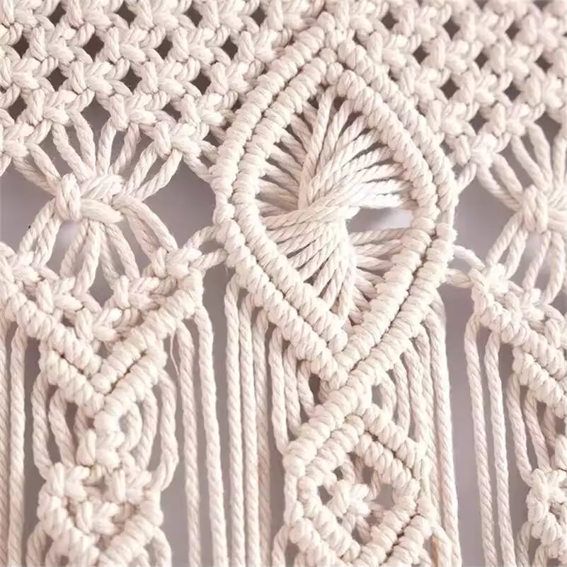 Rideau macramé