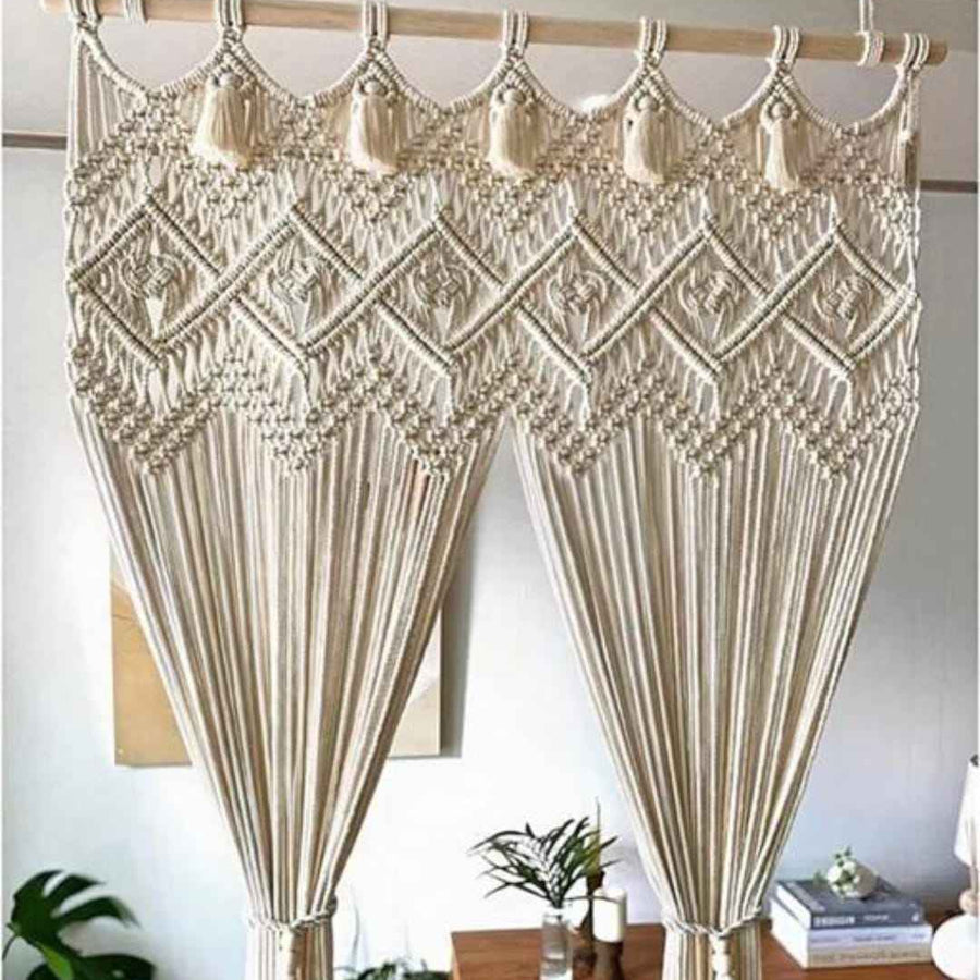 Rideau macramé