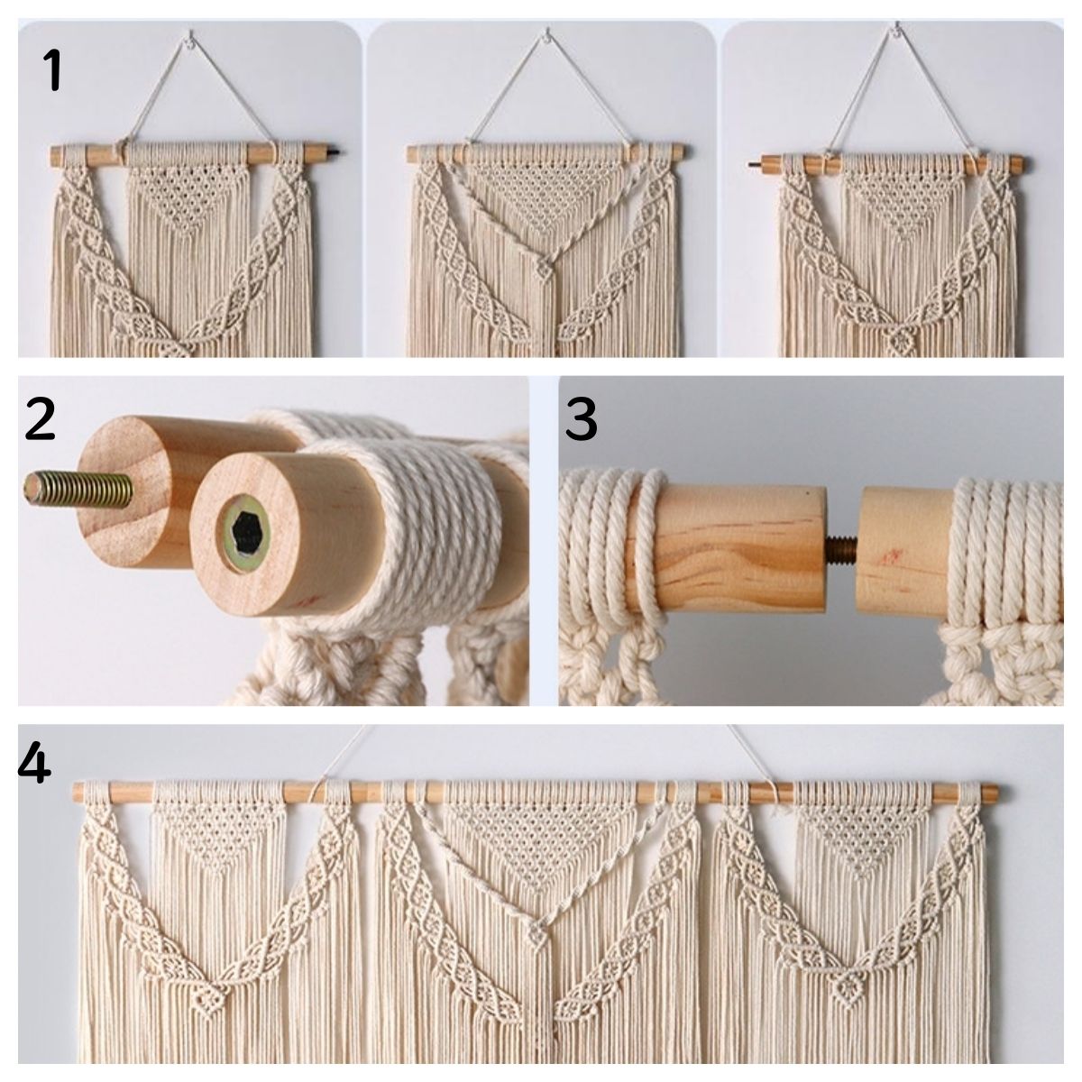 La tenture macramé qui ancre votre intérieur | Sirocco Décorations macramé