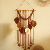 Suspension macramé murale feuilles en coton | Maya Décorations macramé