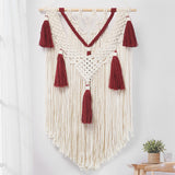 Tenture macramé bicolore fait main | Carmine Décorations macramé
