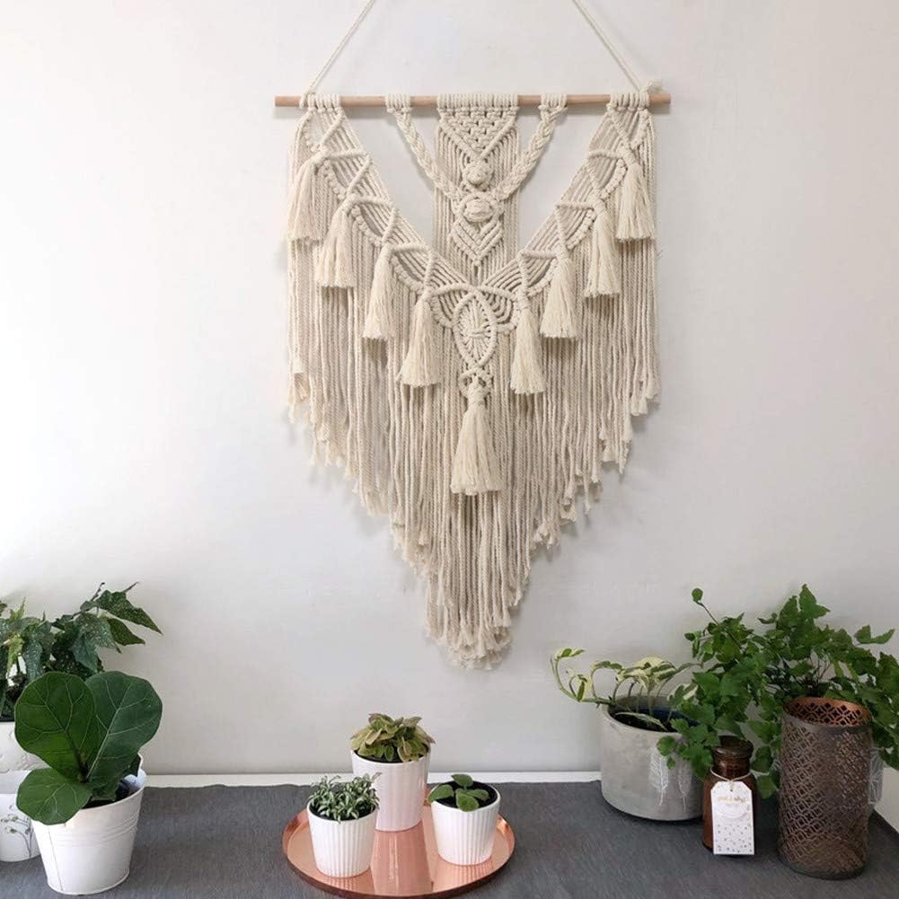 Tenture murale macramé géométrique bohème | Verana