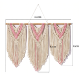 Tenture murale macramé coton naturel bâton bois inclus | Noriel Décorations macramé