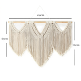 Tenture murale macramé coton naturel bâton bois inclus | Noriel Décorations macramé