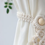 2 Pack Macrame Curtain Tiebacks Decorative Curtain With Bead Window Ties Kawaii Boho Room Decor Living Room Home Decoration Gift Décorations macramé