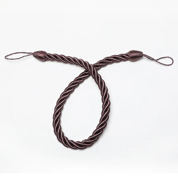 1Pc Handmade Weave Curtain Tieback Gold Curtain Holder Clip Buckle Rope Home Decorative Room Accessories Curtain Tie Backs Décorations macramé