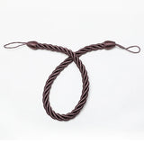 1Pc Handmade Weave Curtain Tieback Gold Curtain Holder Clip Buckle Rope Home Decorative Room Accessories Curtain Tie Backs Décorations macramé
