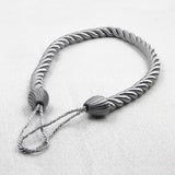 1Pc Handmade Weave Curtain Tieback Gold Curtain Holder Clip Buckle Rope Home Decorative Room Accessories Curtain Tie Backs Décorations macramé