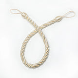 1Pc Handmade Weave Curtain Tieback Gold Curtain Holder Clip Buckle Rope Home Decorative Room Accessories Curtain Tie Backs Décorations macramé