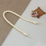 1Pc Handmade Weave Curtain Tieback Gold Curtain Holder Clip Buckle Rope Home Decorative Room Accessories Curtain Tie Backs Décorations macramé