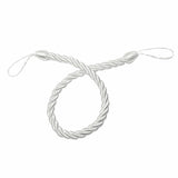 1Pc Handmade Weave Curtain Tieback Gold Curtain Holder Clip Buckle Rope Home Decorative Room Accessories Curtain Tie Backs Décorations macramé