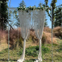 Rideau macramé papillon coton écru 95×180 cm | Orven