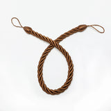 1Pc Handmade Weave Curtain Tieback Gold Curtain Holder Clip Buckle Rope Home Decorative Room Accessories Curtain Tie Backs Décorations macramé