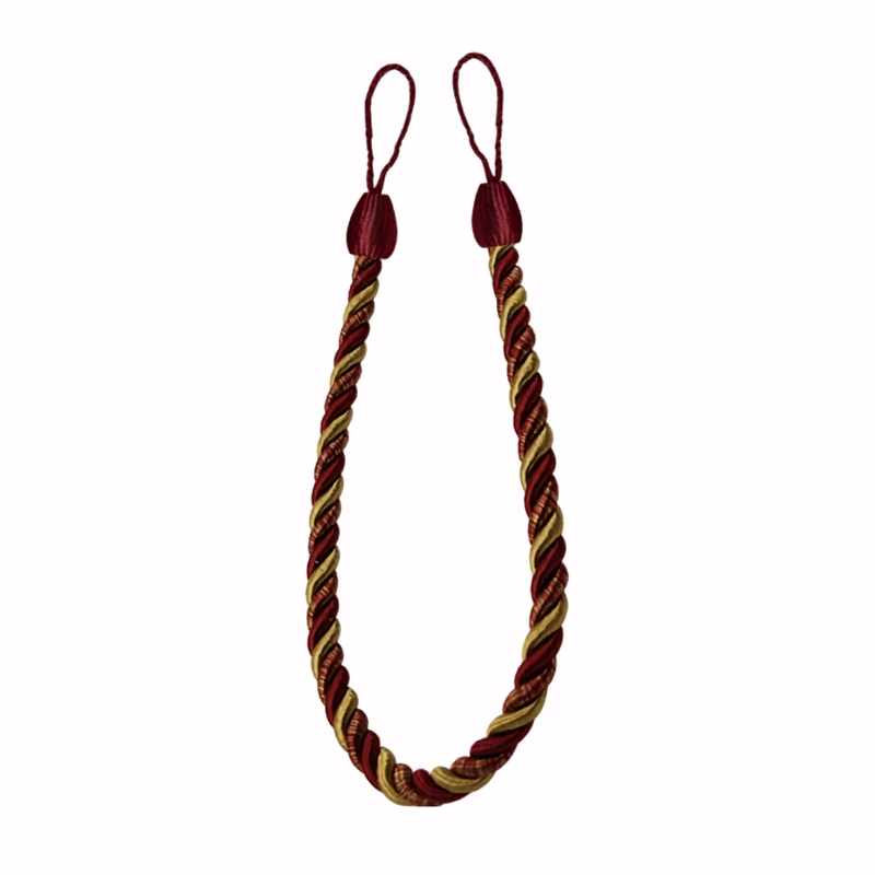 Embrasse rideau corde tressée satinée 70 cm| Lyra Décorations macramé