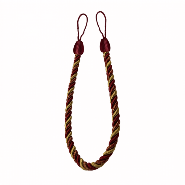 Embrasse rideau corde tressée satinée 70 cm| Lyra Décorations macramé