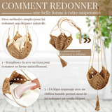 Suspension plante macramé jute naturel style bohème Décorations macramé