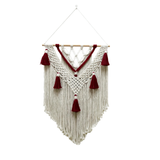 Tenture macramé bicolore fait main | Carmine Décorations macramé