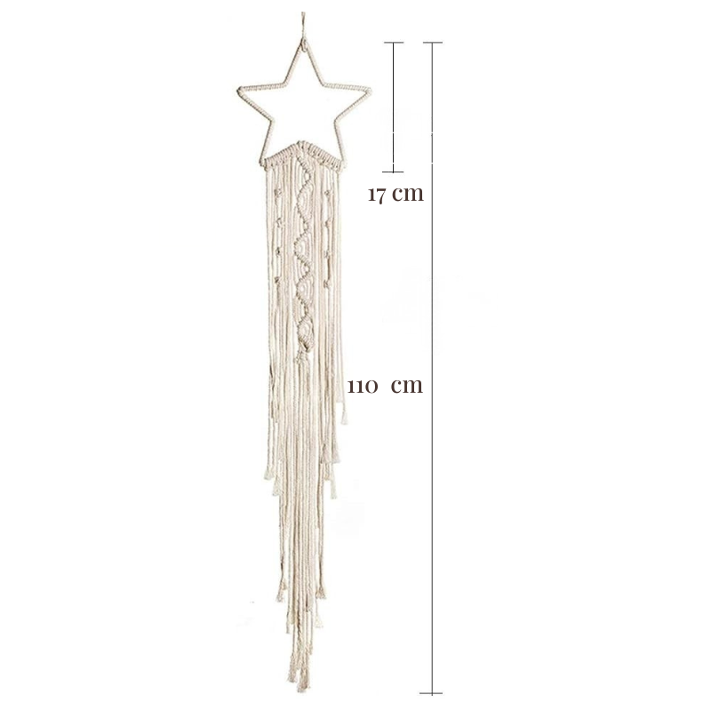 Attrape-rêve macramé étoile chambre bohème | Celeste