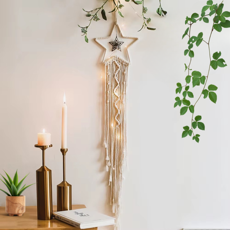 Attrape-rêve macramé étoile chambre bohème | Celeste