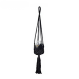 Suspension plante macramé losanges coton pour pot 20cm | Nora Décorations macramé