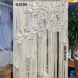 Rideau macramé feuillage | Velum Décorations macramé