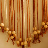 Leaf Macrame Tapestry Brown Green Wall Tapestry Boho Home Decoration Macrame Wall Hanging Home Living Room Decors Aesthetic Gift Décorations macramé