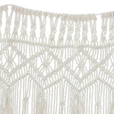 Hand-Woven Cotton String Door Curtain 4.43x6.56FT White Window Curtain Panel Bohemian Wall Hanging Decor for Balcony Kitchen Por Décorations macramé