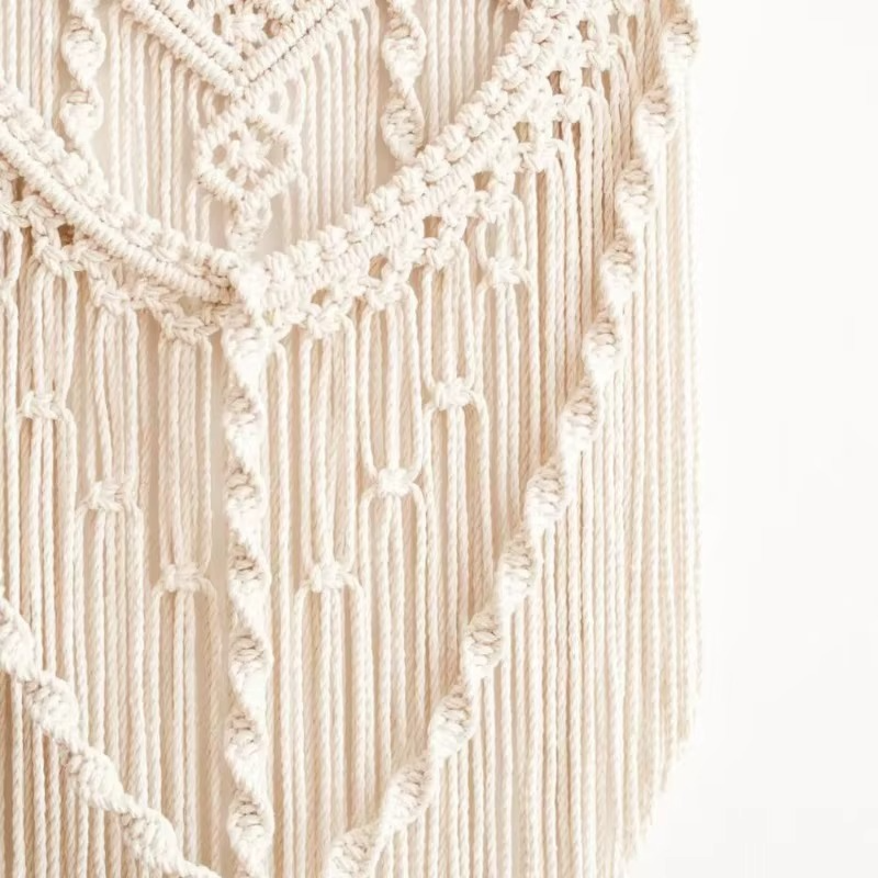 Tenture macramé écru naturel | Kora Décorations macramé