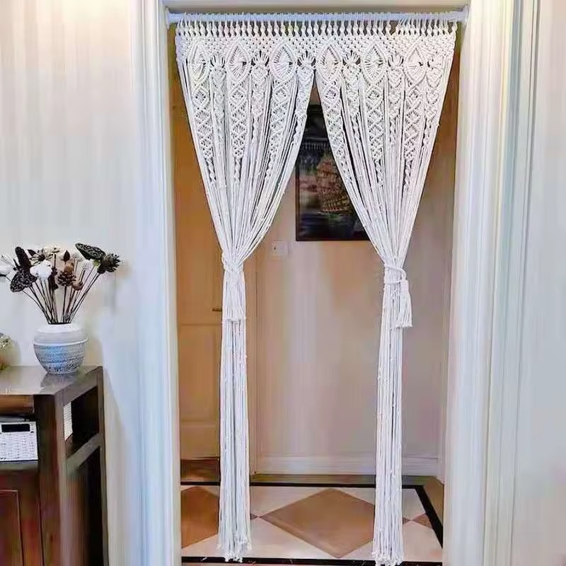 Rideau macramé fait main | Naori Décorations macramé