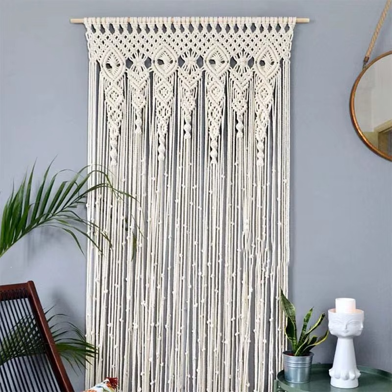 Rideau macramé fait main | Naori Décorations macramé