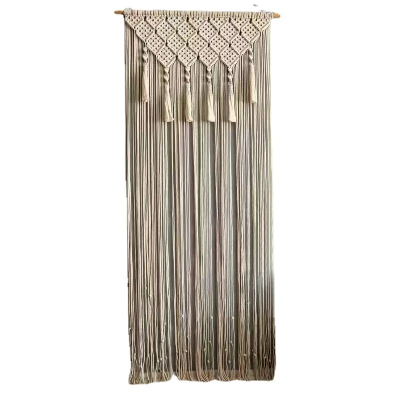 Tenture murale macramé rideau de fenêtre 70x200 cm | Orea Décorations macramé