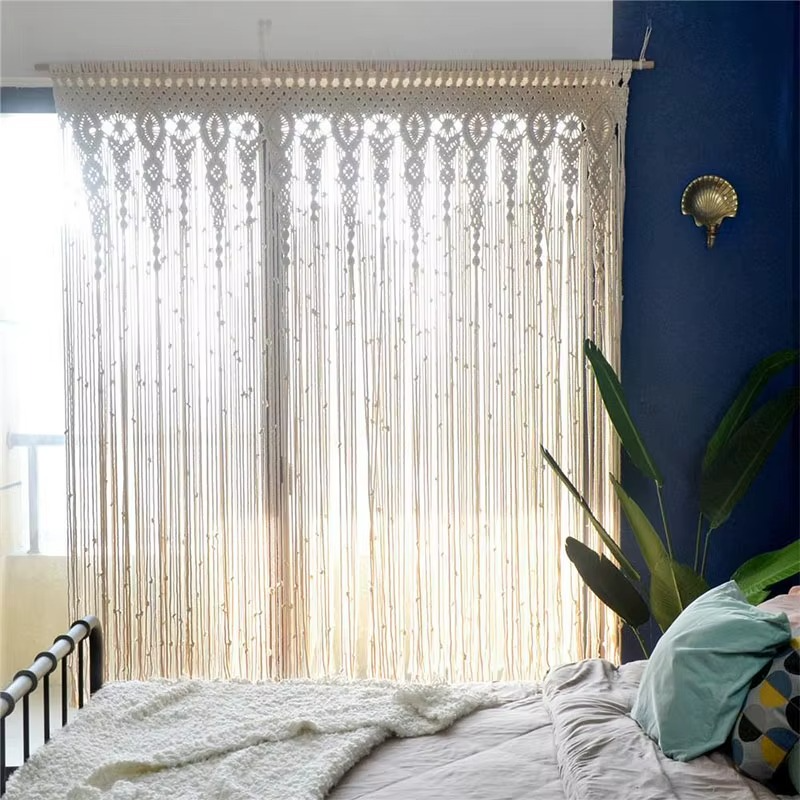 Rideau macramé fait main | Naori Décorations macramé