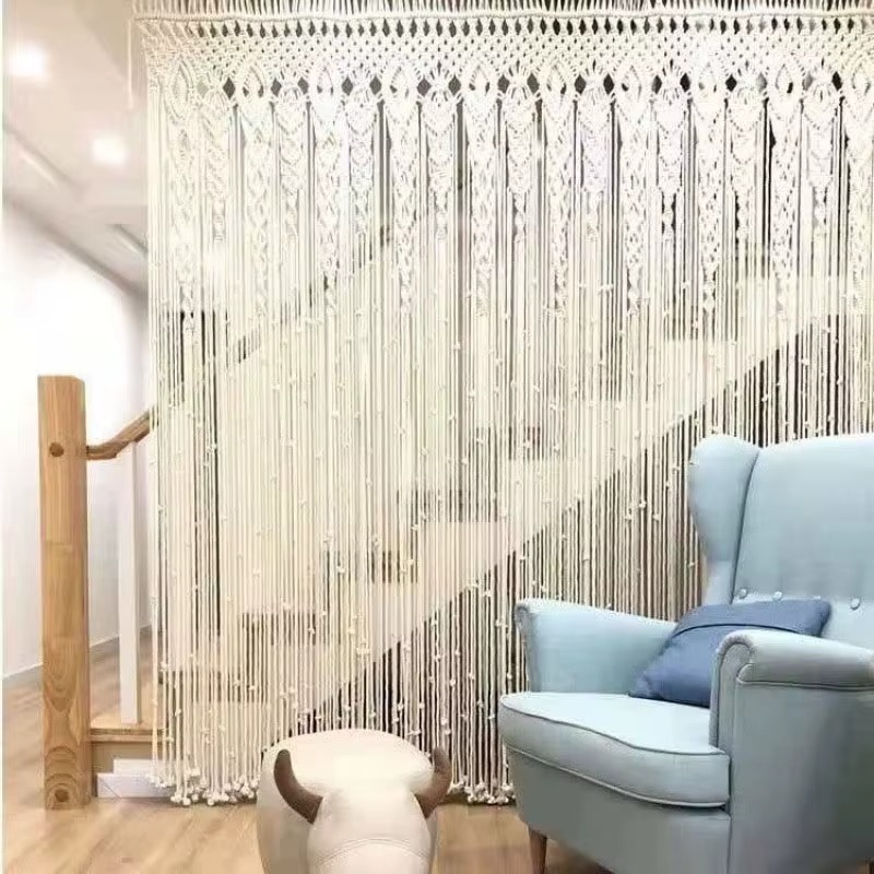 Rideau macramé fait main | Naori Décorations macramé