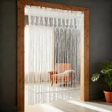Hand-Woven Cotton String Door Curtain 4.43x6.56FT White Window Curtain Panel Bohemian Wall Hanging Decor for Balcony Kitchen Por Décorations macramé