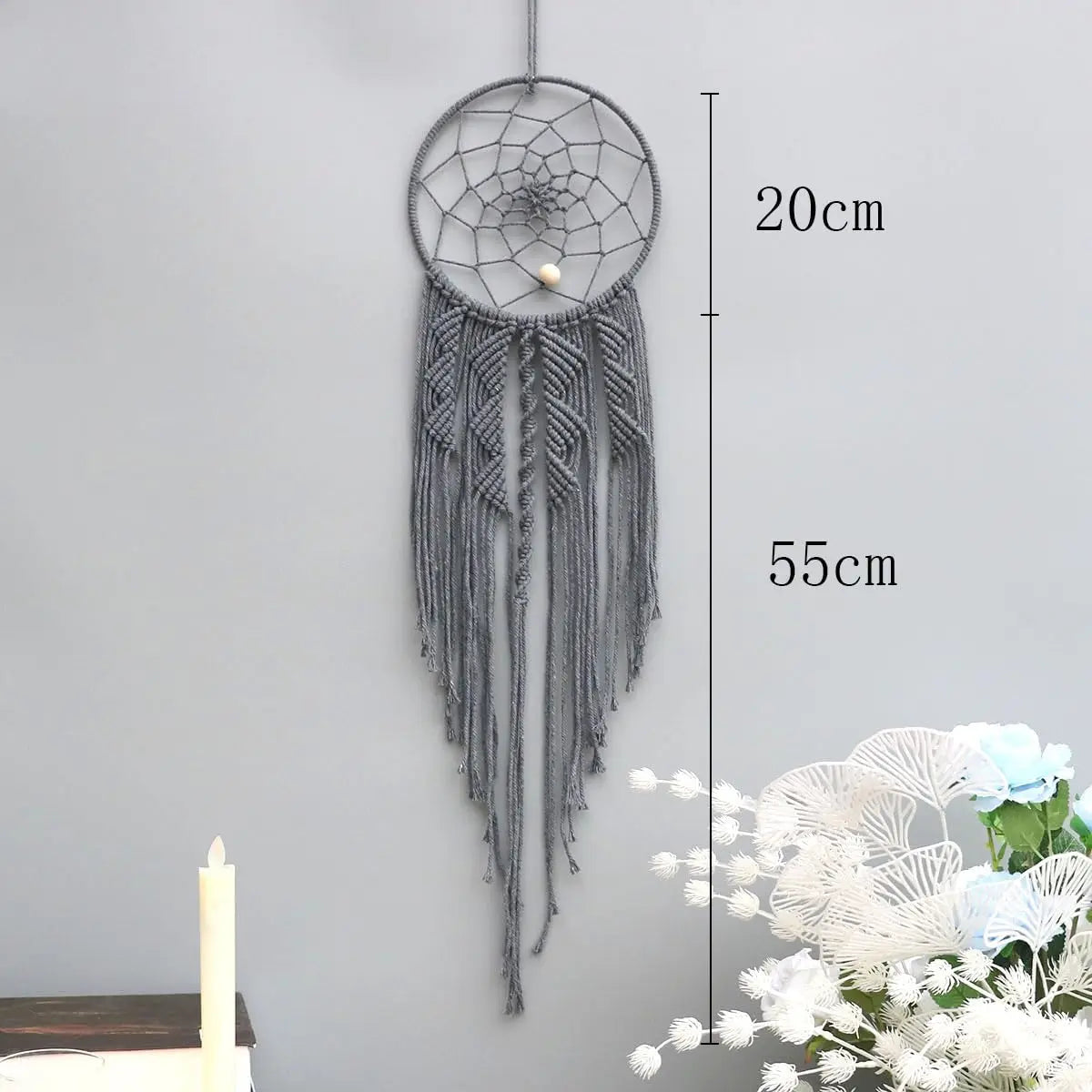 Macrame Dream Catcher Nordic Wall Tapestry Ramadan Decoration Home Room Decoration Bohemian Wall Hanging Decoration Décorations macramé